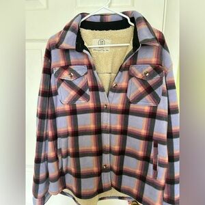 Women’s Plaid Button-Up Jacket